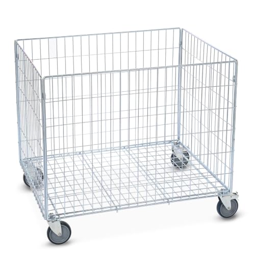 HEMMDAL Gitterwagen | 60 kg Tragkraft | HxBxT 73,5 x 63 x 83 cm