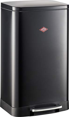 Wesco 385 731-73 Towerkick Abfalleimer, Metall, schwarz matt,BxHxT 37,9x65,8x35,2cm