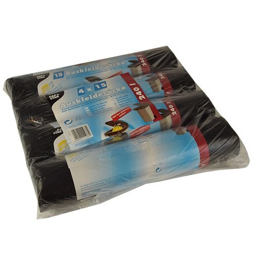 PAPSTAR Mülltonnen-Innensack, schwarz, 240 Liter
