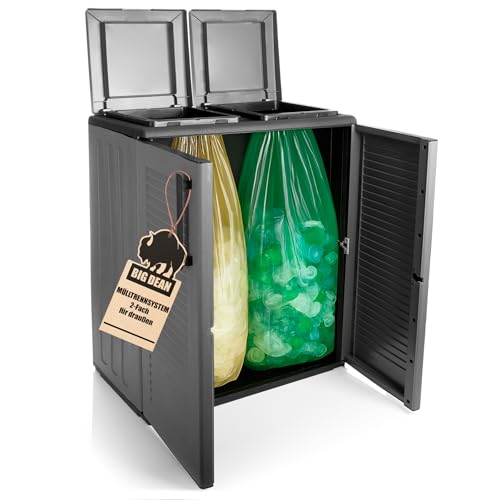 BigDean Mülltrennsystem Schrank Recycling System auch für Gelben Sack