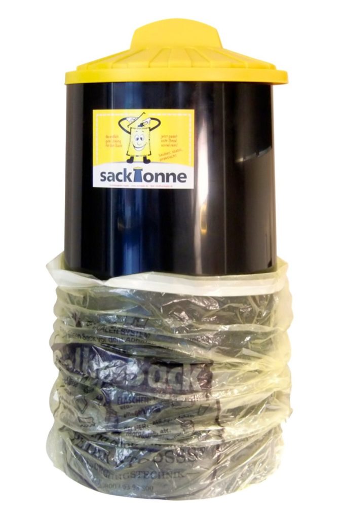 SackTonne - der innovative Ständer für gelbe Säcke | Mülltrennung mit Abfallguru