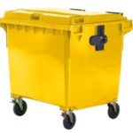 Müllcontainer kaufen 1100 l gelb