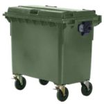 Müllcontainer kaufen 660 l grün