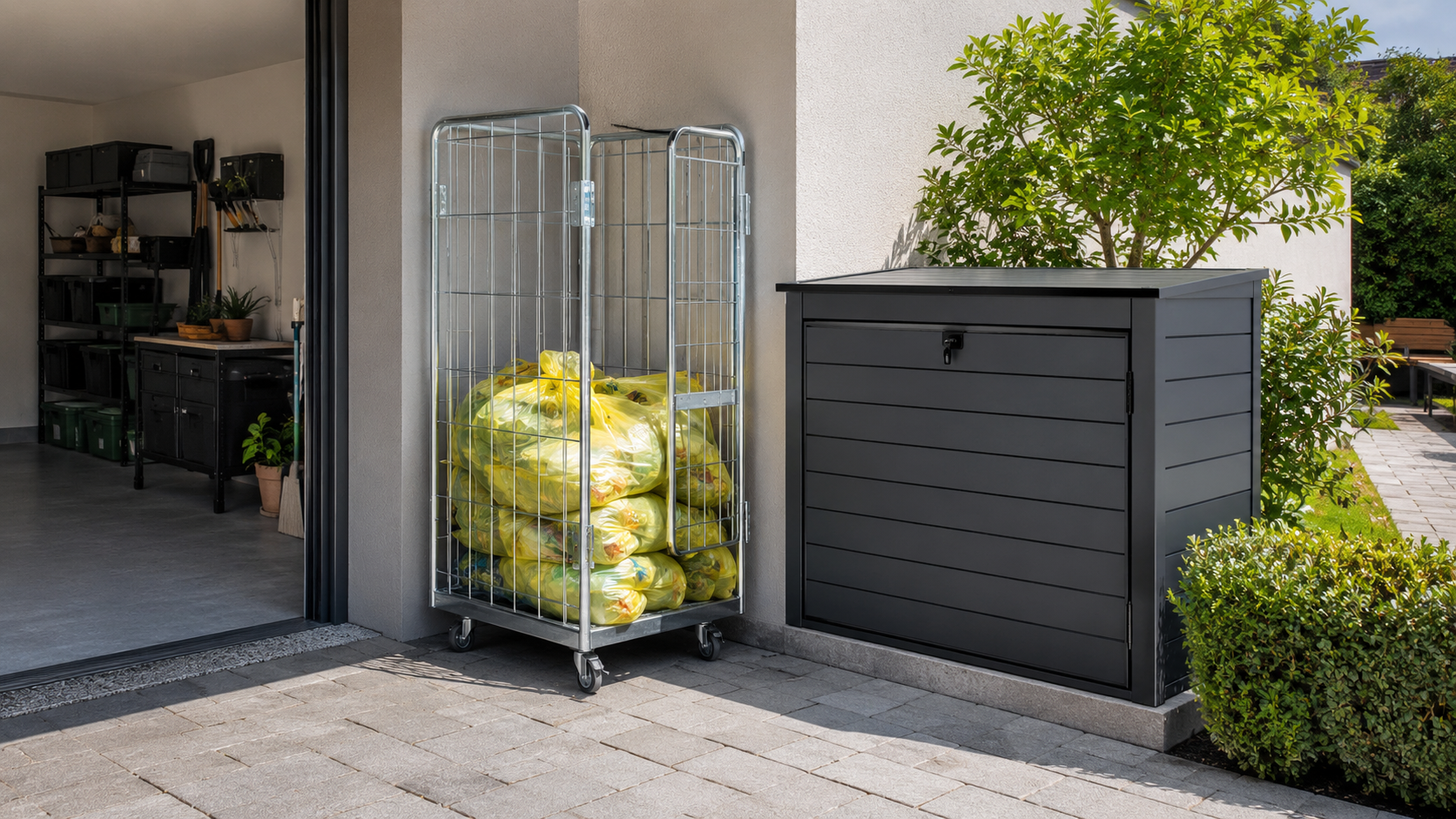Gitterboxen kaufen: Sammelboxen für Gelbe Säcke im Vergleich
